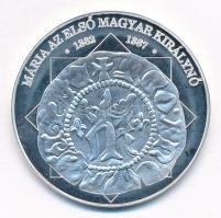 DN "A magyar nemzet pénzérméi - Mária az első magyar királynő 1382-1387" Ag emlékérem tanú...