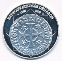 DN "A magyar nemzet pénzérméi - Napfogyatkozás dénáron 1235-1270" Ag emlékérem tanúsítvánn...