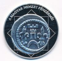 DN A magyar nemzet pénzérméi - Az első liliom ábrázolás dénáron 1235-1270 Ag emlékérem tanúsítvánnyal (10,37g/0.999/35mm) T:PP