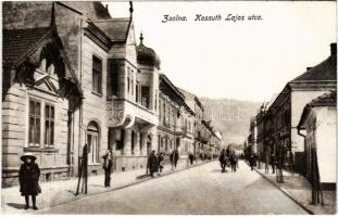 Zsolna, Sillein, Zilina; Kossuth Lajos utca. Schwarcz Vilmos kiadása / street view