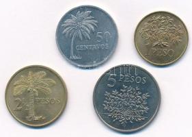 Bissau-Guinea 1977. 50c-5P (4xklf) T:1-,2 Guinea Bissau 1977. 50 Centavos - 5 Pesos (4xdiff) C:AU,XF