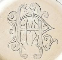 Ezüst (Ag) AWW. Waltham Watch Co. zsebóra, nagyon szép állapotban, működik, ezüst fedél, ezüst porvé...