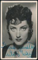 Lukács Margit (1914-2002) színésznő kétszeres autográf dedikálással és aláírással ellátott fotólap