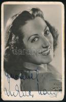 Lukács Margit (1914-2002) színésznő kétszeres autográf dedikálással és aláírással ellátott fotólap