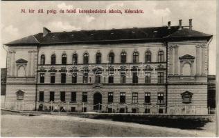 Késmárk, Kezmarok; Állami kereskedelmi iskola. Wiesner J.F. kiadása / trade school