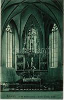 Késmárk, Kezmarok; A katolikus templom belseje. Wiesner J.F. kiadása / Inneres der kath. Kirche / Catholic church, interior
