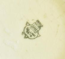 Zsolnay, Török János terv, díszváza, kézzel festett porcelán, jelzett, mázrepedésekkel. m: 28