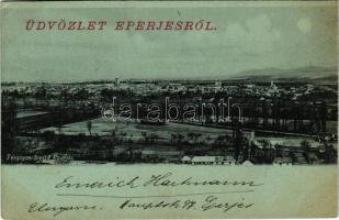 1899 (Vorläufer) Eperjes, Presov; este / night. Divald (EK)
