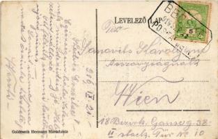 1916 Borszék-fürdő, Baile Borsec; Remény szálloda / hotel + "BECSKE POSTAI ÜGYN"