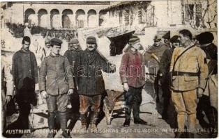 Austrian, German, Turkish prisoners put to work in Italian streets / Osztrák, német, török hadifoglyok munkára fogva Olaszországban