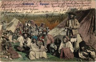 1908 Cigányok / Zigeuner / Gypsy camp