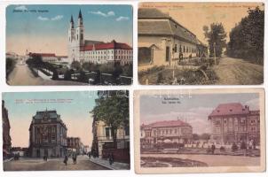 4 db RÉGI vajdasági képeslap vegyes minőségben / 4 pre-1945 Vojvodinan postcards in mixed quality