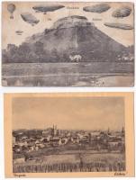 4 db RÉGI kárpátaljai képeslap vegyes minőségben / 4 pre-1945 Transcarpathian postcards in mixed qua...