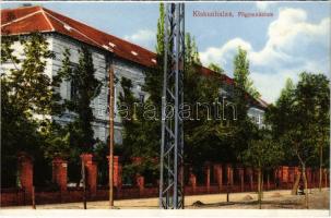 Kiskunhalas, Főgimnázium. Pressburger Ferenc kiadása (képeslapfüzetből / from postcard booklet)