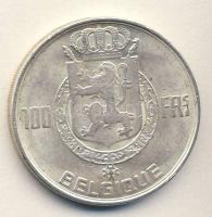 Belgium 1948. 100Fr Ag "4 király" T:2/3