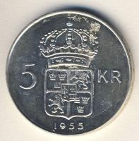 Svédország 1955. 5Kr Ag T:2