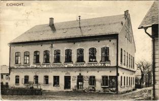 1915 Doubí, Eichicht (Reichenberg, Liberec); Gasthaus zur Stadt Reichenberg des Johann Dressler / hotel and restaurant (EK)