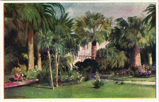 Pegli, Villa Pallavicini, Nel parco del Grand Hotel, Vegetazione tropicale
