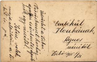 1915 Zsibó, Jibou; Első világháborús osztrák-magyar sérült katonák ápolónőkkel / WWI K.u.K. military...