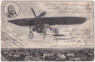 1909 Budapest, Bleriot repülőgépével (EK)
