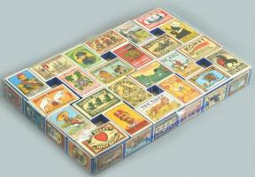 1900-as évek eleji svéd gyufásdobozok REPRINT kiadása, 48 db