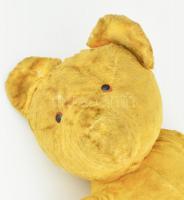 Retro brummogó játék maczkó, kopásnyomokkal, kis foltokkal, a füleken a varrás részben elengedett, m...