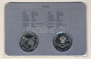 1985. 100Ft + 100Ft "Mexikói labdarúgó VB" kereskedői szettben T:BU