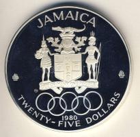 Jamaica 1980. 25$ 136,08g Ag "Olimpiai győztesek" T:PP Csak 6.969db! R!