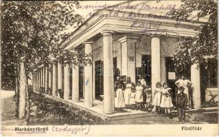 1924 Harkányfürdő, fürdőház. Kosik Mihály Bazár kiadása (EK)