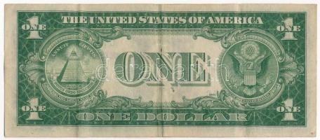 Amerikai Egyesült Államok 1934-1945. (1935A) 1$ "Silver Certificate - kisméretű" sárga pec...