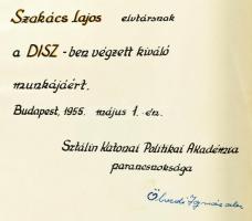 Felszabadult Hazánk Bp., 1955. Zrínyi katonai kiadó. Kiadói kissé laza egészvászon kötésben Ölvedi I...