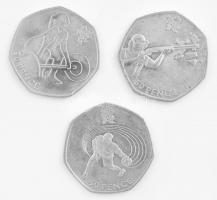 Nagy-Britannia 1973-2016. 50p Cu-Ni (40xklf forgalmi emlékérme) + Man-sziget 1997. 50p Cu-Ni "M...