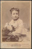 gróf Semsey Róza (1861-1923) kabinetfotó 11x17 cm