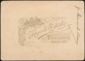 norisi gr. Sizzo Henrik (1841-1912) huszárőrnagy, pápai nagykereszt kitüntetettje kabinetfotó 11x17 ...