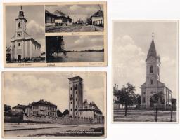 46 db főleg RÉGI magyar város képeslap vegyes minőségben / 46 mostly pre-1945 Hungarian town-view po...