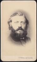 Dvihally Emil (1847-1887) főgimnáziumi tanár, ,,A házi-ipar kézikönyve, 1877 szerzője. viziktárya fotója Sztraka és Würsching műterme Besztercebánya