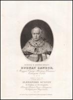1823 Rudnay Sándor (1760-1831) hercegprímás, esztergomi érsek, metszet, 25,5×17,5 cm