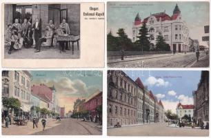 21 db főleg RÉGI magyar város képeslap vegyes minőségben / 21 mostly pre-1945 Hungarian town-view postcards in mixed quality