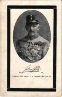 Habsburg-Lotaringiai József Károly főherceg gyászlap / obituary card of Archduke Joseph Karl of Austria (1833-1905) (EK)