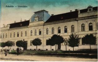 Felsőőr, Oberwart; Városháza. Löwy Benő kiadása / town hall