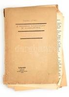 cca 1969-1970 Dienes István: A honfoglaló magyarok (Hereditas) c. nyomtatott korrektúra példánya, be...