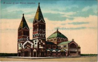 1913 Zenta, Senta; Új Szent István templom. Molnár Sz. Vince kiadása / church (EK)