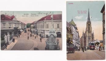 Újvidék, Novi Sad; - 4 db régi képeslap / 4 pre-1945 postcards