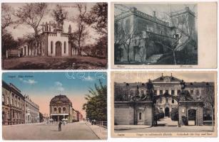 6 db RÉGI magyar város képeslap vegyes minőségben / 6 pre-1945 Hungarian town-view postcards in mixed quality