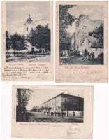 5 db RÉGI magyar város képeslap vegyes minőségben / 5 pre-1945 Hungarian town-view postcards in mixe...