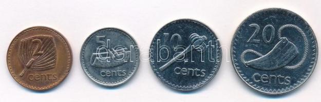 Fidzsi 1990-1992. 2c-20c "II. Erzsébet" (4xklf) T:1-,2
Fiji 1990-1992. 2 Cents - 20 Cents...