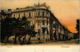 1914 Temesvár, Timisoara; Liget sor / street view