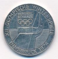 Ausztria 1976. 100Sch Ag Innsbruck - XII. téli olimpia / Lesikló sánc T:2 patina Austria 1976. 100 Schilling Ag Winter Olympics Innsbruck / Ski take-off ramp C:XF patina Krause KM#2929