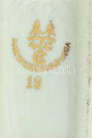 Haas & Czjzek jelzett kúrapohár, porcelán, kopott, m: 14 cm