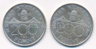 1994. 200Ft Ag "Deák" (2x) T:1-,2
Adamo F13.1